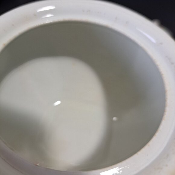 J & G Meakin England SOL Square Covered Sugar Bowl With Gold Trim & Black Pink F - Picture 14 of 16